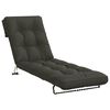 vidaXL Solstol Kudde VIANEN 100% Polyester Antracit 200 x 60 x 8 cm