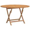 vidaXL Hopf&auml;llbart tr&auml;dg&aring;rdsbord &Oslash; 110x75 cm massiv teak