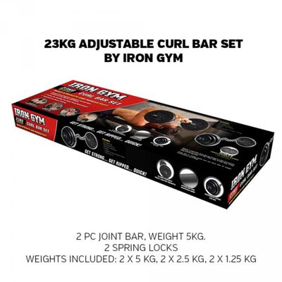 Iron Gym Curlstångsset 23 kg IRG033