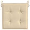 vidaXL Stolsdynor 4 st beige 50x50x4 cm oxfordtyg