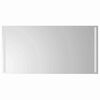 vidaXL LED Badrumsspegel Transparent 100 x 60 cm h&auml;rdat glas