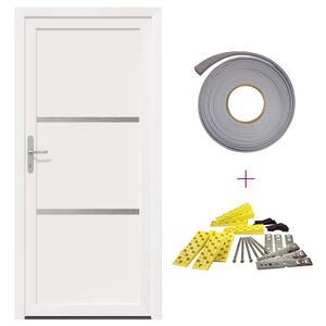 vidaXL Framd&ouml;rr Vit 88 x 200 cm PVC