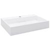 vidaXL Handfat 60x38x11 cm mineralgjuten vit