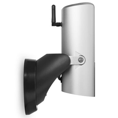 Smartwares Övervakningskamera och lampa 6,38x7x18,07 cm metallsilver