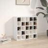 vidaXL Vinsk&aring;p vit 56x25x56 cm massivt tr&auml; furu