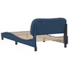 vidaXL Bed Frame without Mattress "Hvar" Blue 100x200 cm Fabric