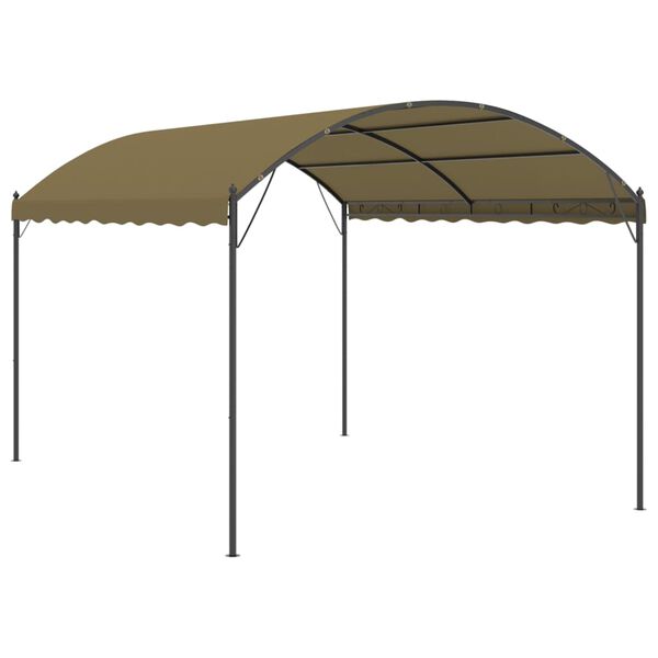 vidaXL Paviljong 4x3x2,6 m taupe 180 g/m²