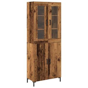 vidaXL Sk&aring;p 2 pcs Gammalt tr&auml; 69,5 x 34 x 180 cm Konstruerat tr&auml;