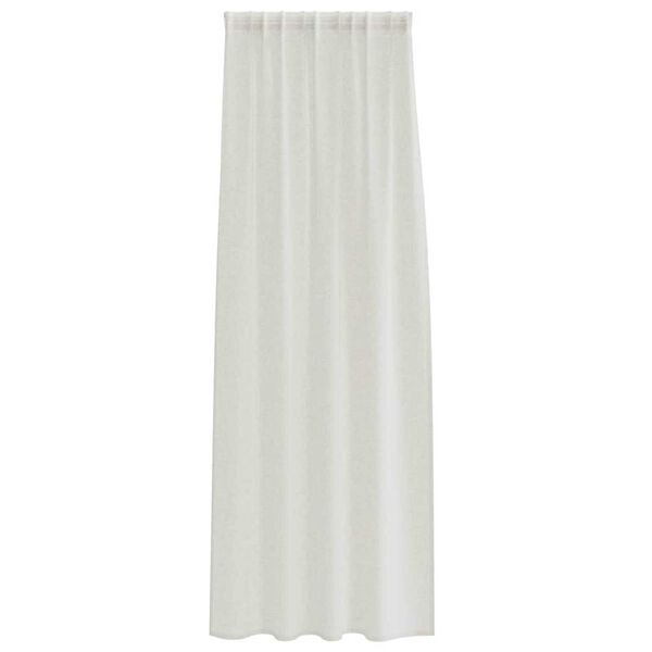 vidaXL Voile Gardin med gardiner 2 pcs Kr&auml;m 245 x 140 cm Polyester