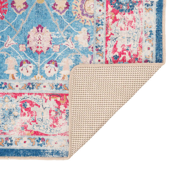 vidaXL Matta tvättbar flerfärgad 80x300 cm halkfri