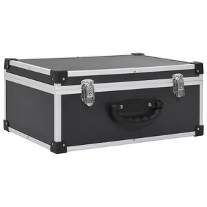 vidaXL CD-v&auml;ska f&ouml;r 60 cd-skivor aluminium ABS svart