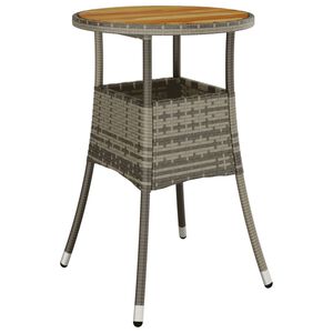 vidaXL Tr&auml;dg&aring;rdsbord &Oslash;60x75 cm akaciatr&auml; och konstrotting gr&aring;