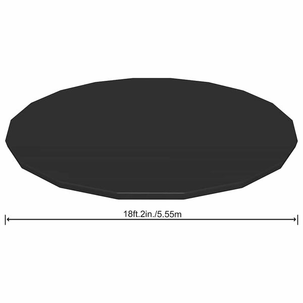 Bestway Poolöverdrag Flowclear Fast Set 555 cm