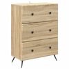 vidaXL L&aring;dans sk&aring;p 66 x 34,5 x 90 cm Konstruerat tr&auml; Sonoma-ek