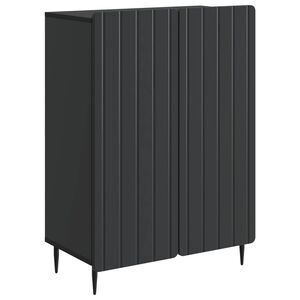 vidaXL Sideboard Svart 66 x 34,5 x 92 cm Konstruerat tr&auml;