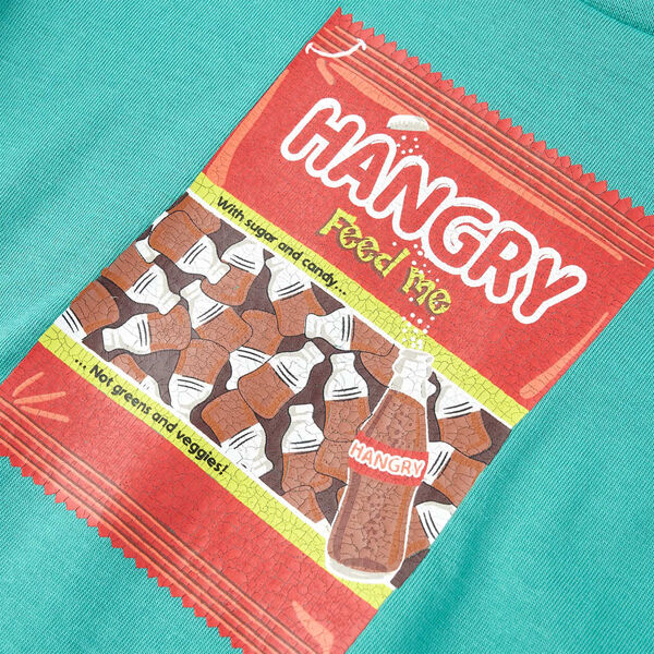 T-shirt med korta ärmar för barn mörk mintgrön 140