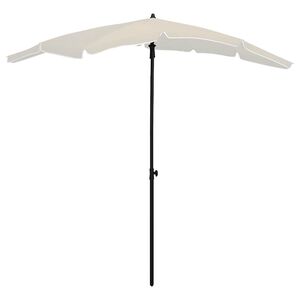 vidaXL Parasoll med st&aring;ng 200x130 cm sand