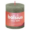 Bolsius Rustika blockljus 4-pack 80x68 mm olivgrön