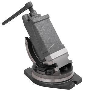 vidaXL Vinklingsbart skruvstycke 2 axlar 100 mm