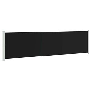 vidaXL Inf&auml;llbar sidomarkis 600x160 cm svart