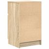 vidaXL Sängbord sonoma ek 39x35x65 cm konstruerat trä
