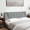 vidaXL Headboard Cushion "Hanko" Light Grey 160 cm Fabric