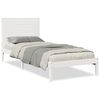 vidaXL S&auml;ngram utan madrass extra l&aring;ng vit 90x220 cm massivt tr&auml;