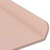 vidaXL Flytande hylla V&auml;ggmonterad 3 pcs Rosa 40 x 9 x 2,5 cm St&aring;l