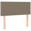 vidaXL Rams&auml;ng med madrass taupe 100x200 cm tyg