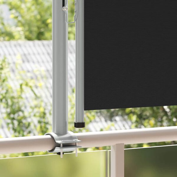 vidaXL Inf&auml;llbar sidomarkis 80x300 cm svart