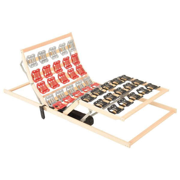 vidaXL Ribbotten med ställbart huvud- och fotområde 100x200 cm