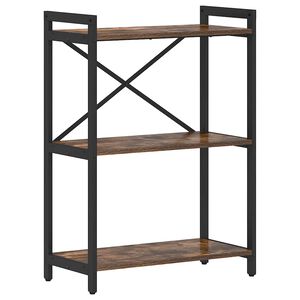 vidaXL Hyllsystem 60 x 30 x 85 cm Konstruerat tr&auml; R&ouml;kt ek