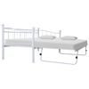 vidaXL S&auml;ngram vit st&aring;l 180x200/90x200 cm