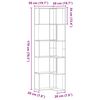 vidaXL Bokhylla hörn 5 hyllplan sonoma-ek 50x50x179 cm konstruerat trä