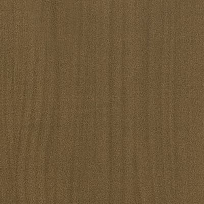 vidaXL Sängram honungsbrun massivt trä 150x200 cm