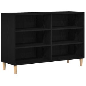 vidaXL Sideboard Svart Ek 103,5 x 35 x 70 cm Konstruerat tr&auml;