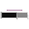 vidaXL Inf&auml;llbar sidomarkis 60x300 cm svart
