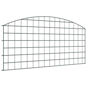 vidaXL Dammskydd Set 5 st 100 x 50 cm St&aring;l Gr&ouml;n