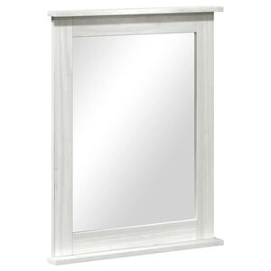 vidaXL Spegel Rektangul&auml;r VIGO Antik vit 55,5 x 5 x 70 cm Massiv furu