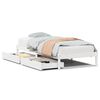 vidaXL S&auml;ngram utan madrass vit 90x200 cm massiv furu
