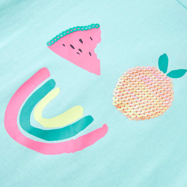 T-shirt för barn ljus mintgrön 116