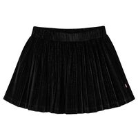 Plisserad kjol med glitter för barn svart 92