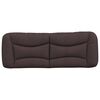 vidaXL Headboard Cushion "Hvar" Dark Brown 140 cm Fabric
