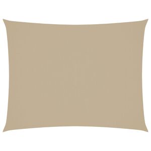 vidaXL Solsegel oxfordtyg rektangul&auml;rt 3x6 m beige