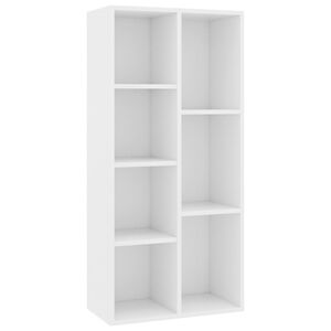 vidaXL Bokhylla vit 50x25x106 cm konstruerat tr&auml;