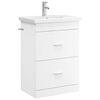 vidaXL Badrumsm&ouml;belset Vit 61 x 40 x 84,5 cm Konstruerat tr&auml;