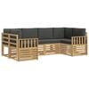 vidaXL Utomhussoffset 5 st Vit och Antracit Polyester