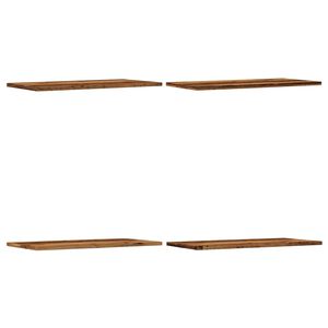 vidaXL V&auml;gghyllor 4 st &aring;ldrat tr&auml; 60x30x1,5 cm konstruerat tr&auml;