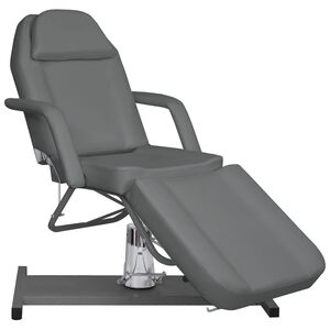 vidaXL Behandlingsstol gr&aring; 180x62x(87-112) cm
