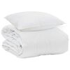 vidaXL Sommar Duvet med kudde 2 st Vit Mikrofiber